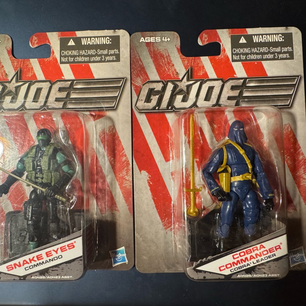 G.I. Joe Action Figures - Snake Eyes and Cobra Commander